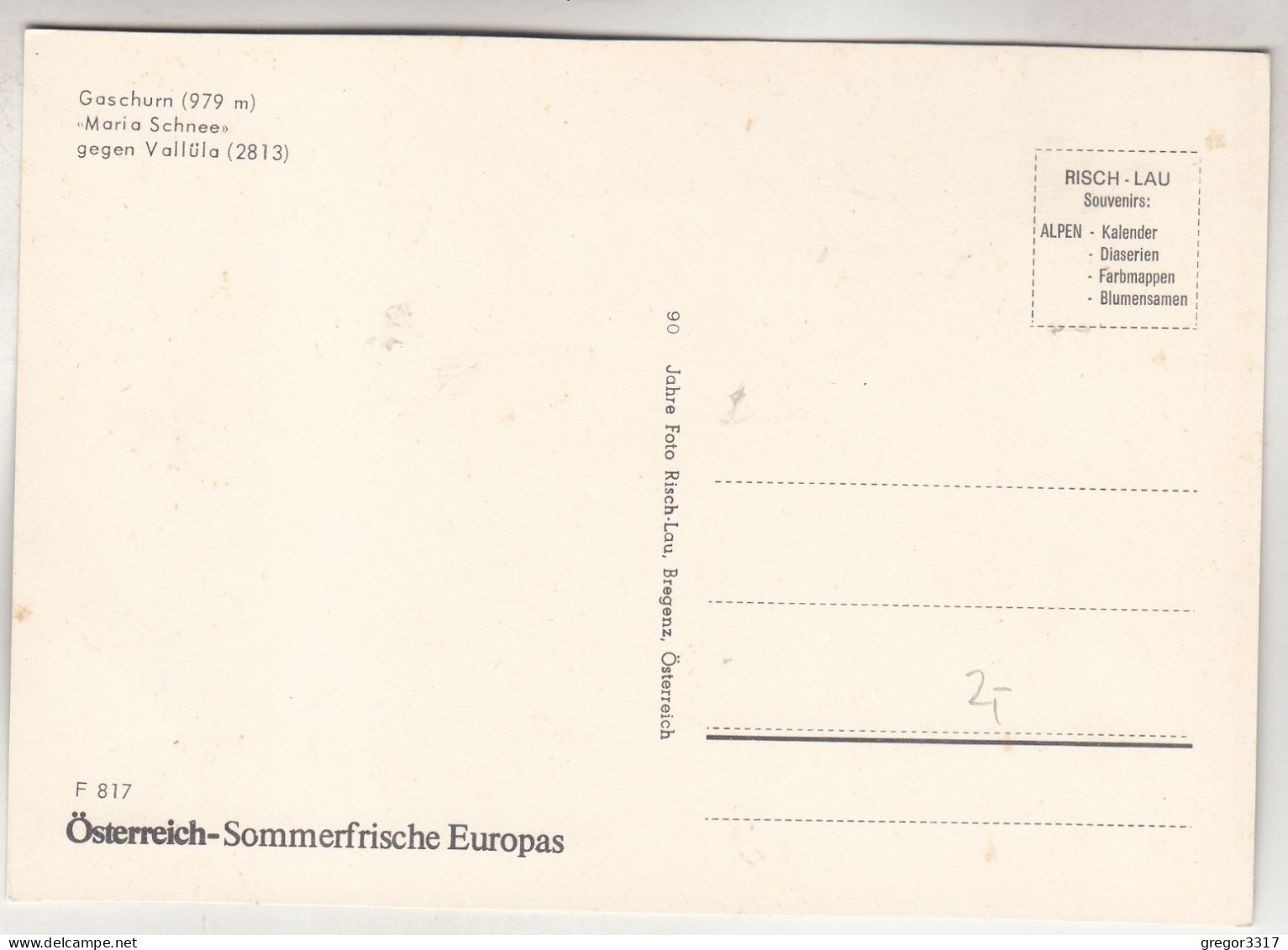 C6568) GASCHURN - Maria Schnee Gegen Vallüla - Gaschurn
