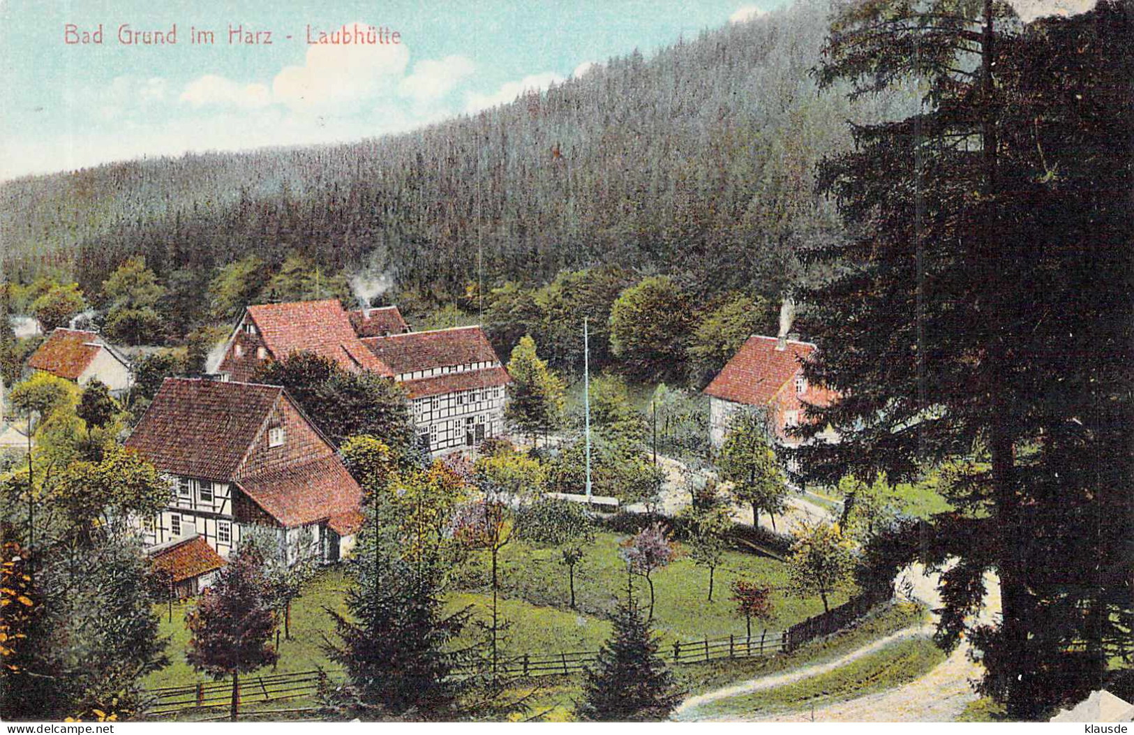 Bad Grund - Laubhütte Gel.1913 - Bad Grund