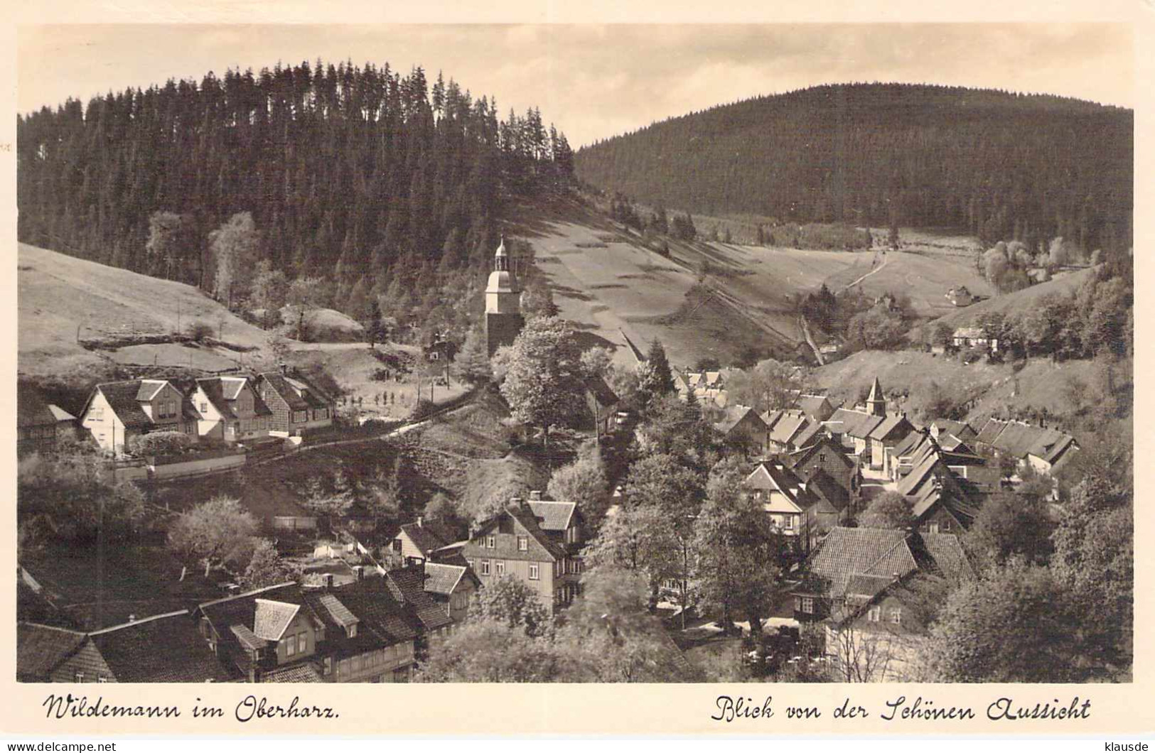 Wildemann - Blick Von D.schönen Aussicht Gel.1942 - Wildemann