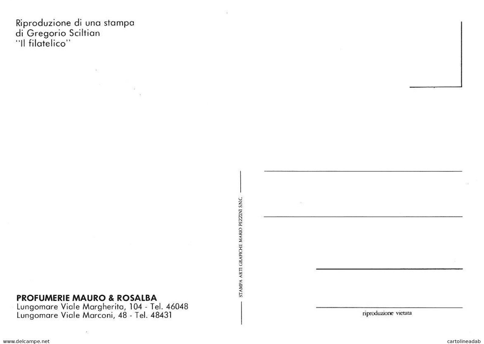 [MD7047] CPM - VIAREGGIO '92 CONVEGNO FILATELICO NAZIONALE - STAMPA DI GREGORIO SCILTIAN IL FILATELICO - PERFETTA - NV - Bourses & Salons De Collections