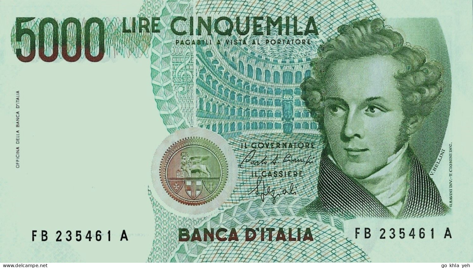 ITALIE 1985 10000 Lire - P.111b.1  Neuf UNC - 10.000 Lire