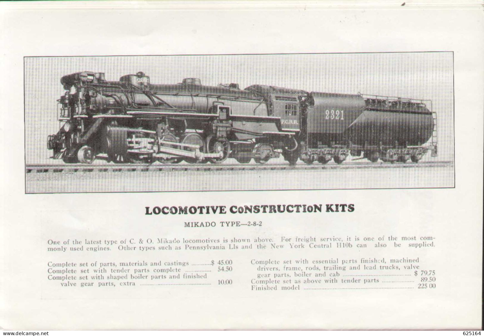 Catalogue LOBAUGH ROLLING J. 1934/35 MODEL RAILROAD EQUIPMENT AND SUPPLIES 1-4 INCH SCALE - Anglais