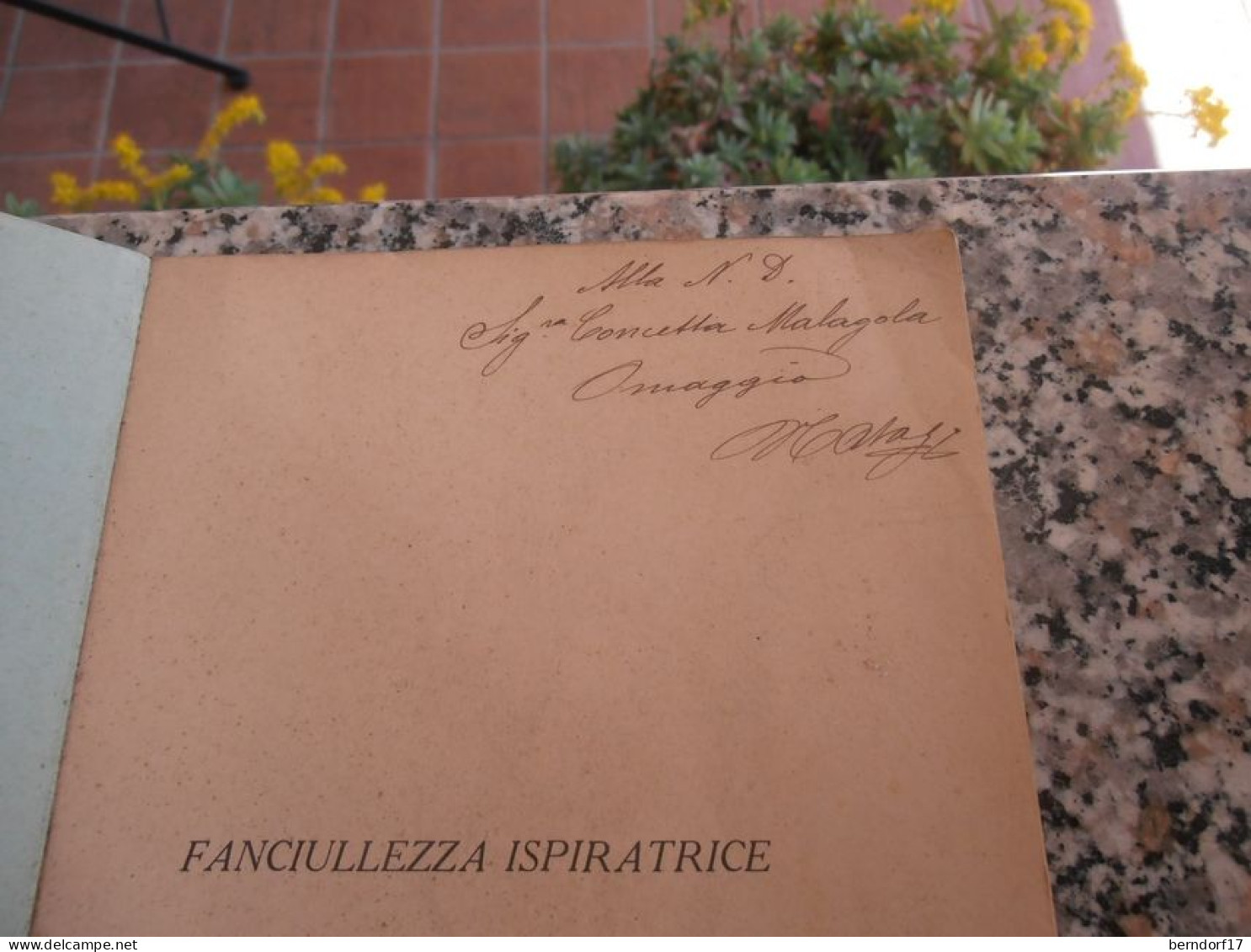 FANCIULLEZZA ISPIRATRICE - VINCENZO NATALI - Poesie