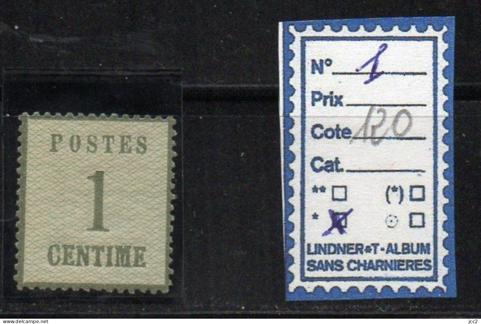 Alsace-Lorraine N°1* - Unused Stamps