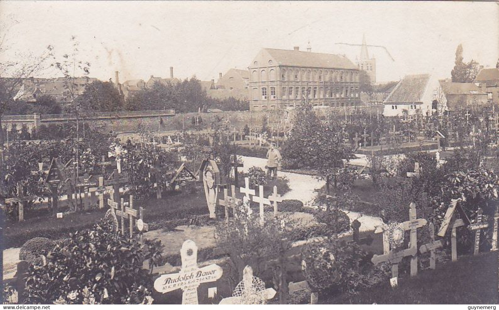COMINES Warneton Französisch Soldatenfriedhof Cimetière Carte Photo Allemande 1° Guerre - Komen-Waasten