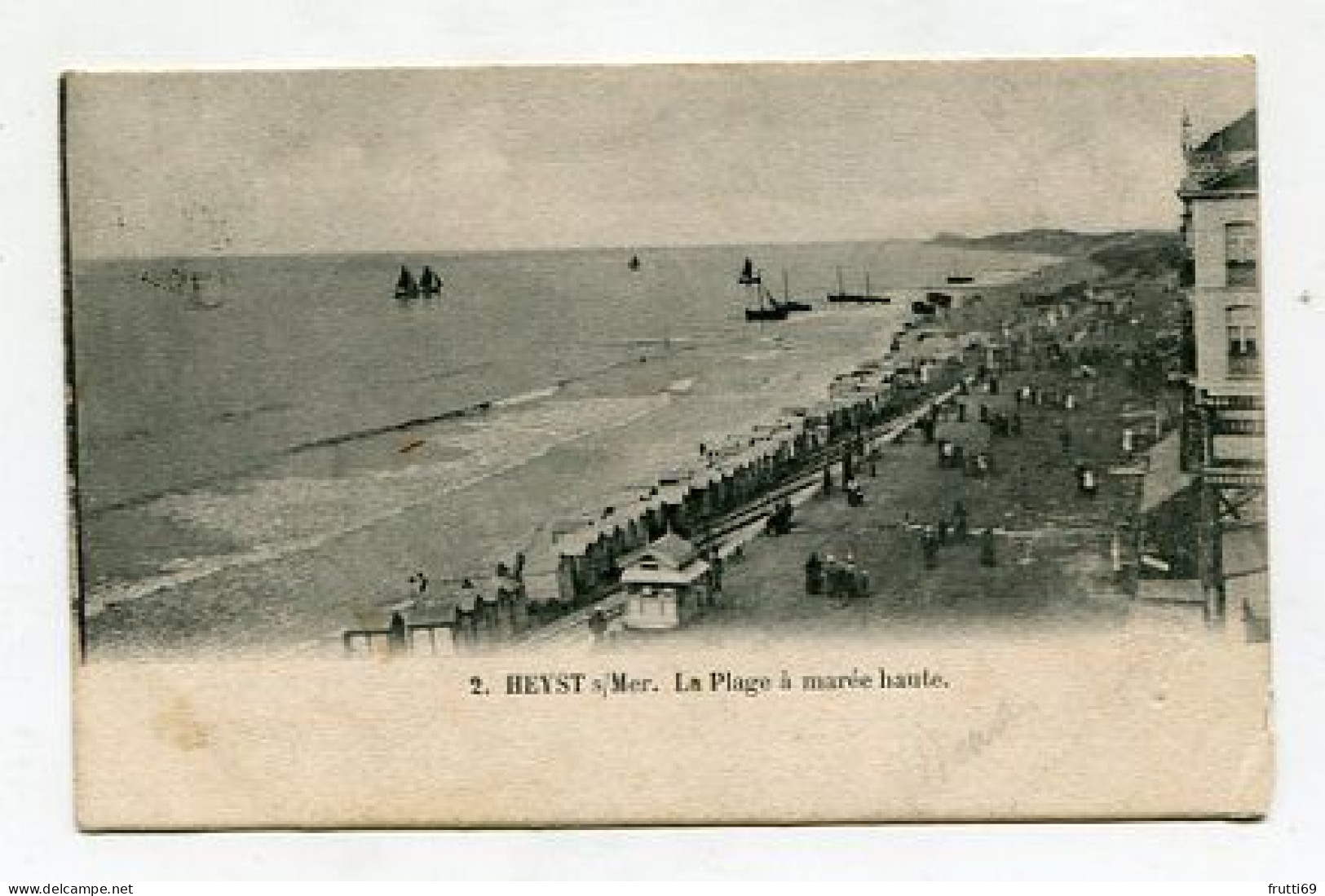 AK 125282 BELGIUM - Heyst S/Mer - La Plage à Marée Haute - Heist