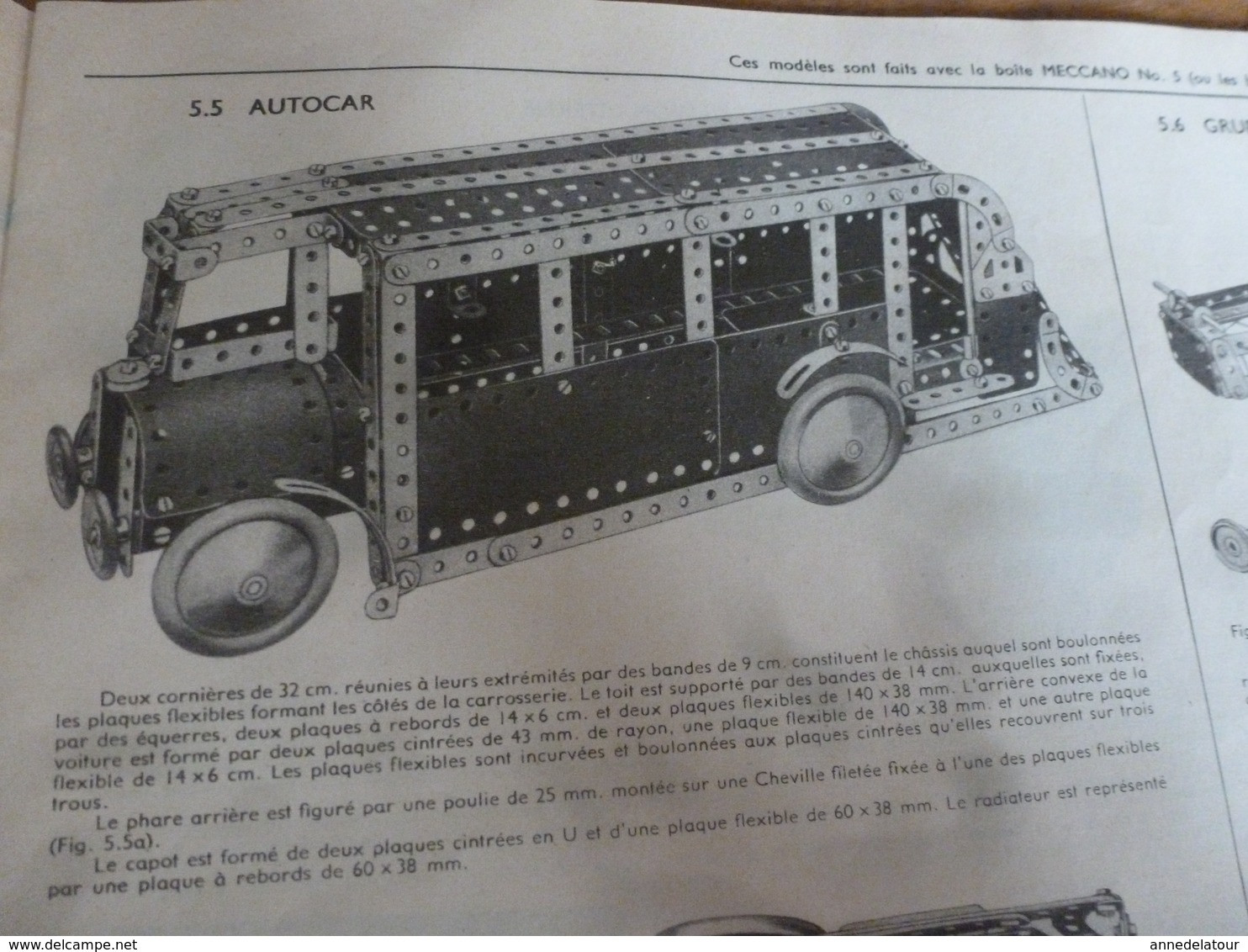 Manuel D'Instruction  MECCANO N° 4A- Avec Modèles De Constructions (24 Pages Compris Couverture) - Meccano