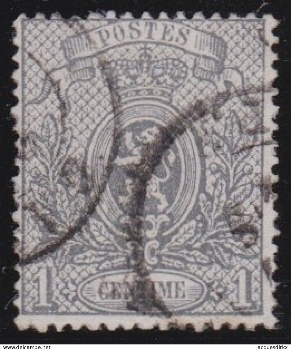 Belgie    .     OBP  .   23-A    .     O    .     Gestempeld    .    /     .    Oblitéré - 1866-1867 Coat Of Arms