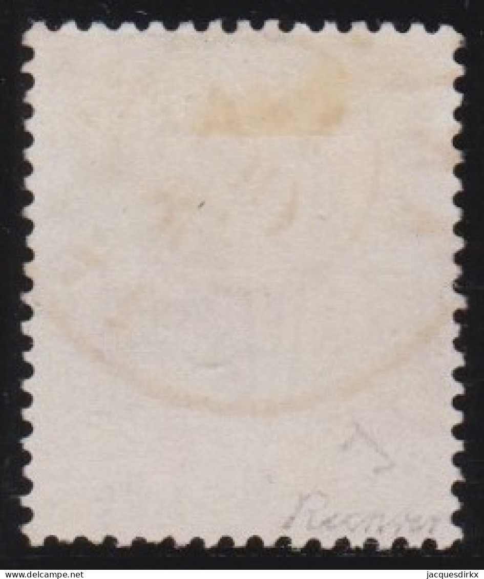 Belgie    .     OBP  .   25-A  (2 Scans)     .     O    .     Gestempeld    .    /     .    Oblitéré - 1866-1867 Piccolo Leone