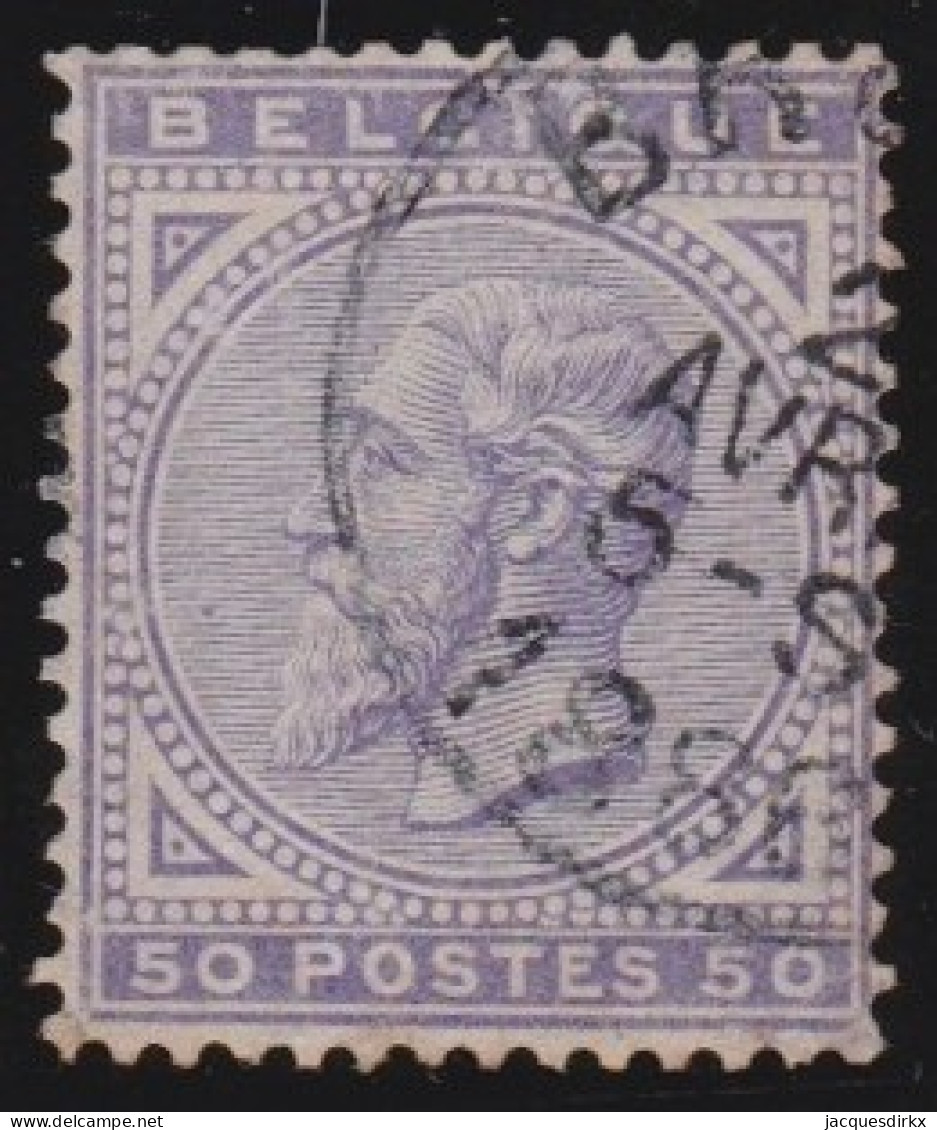 Belgie    .     OBP  .   41    .     O    .     Gestempeld    .    /     .    Oblitéré - 1883 Leopoldo II