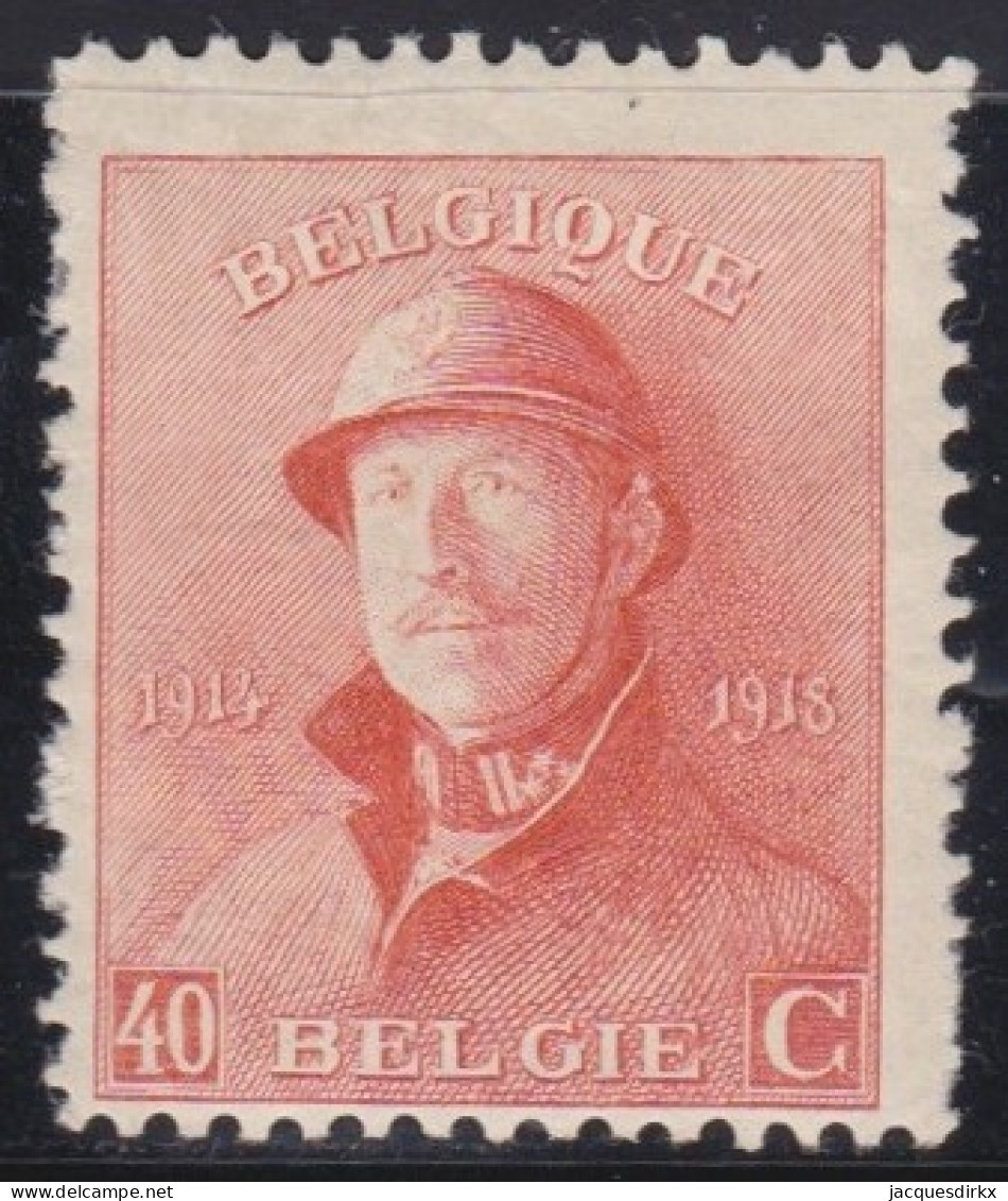 Belgie    .   OBP  .    173    .   *    .     Ongebruikt Met Gom    .    /  .    Neuf Avec Gomme - 1919-1920  Cascos De Trinchera