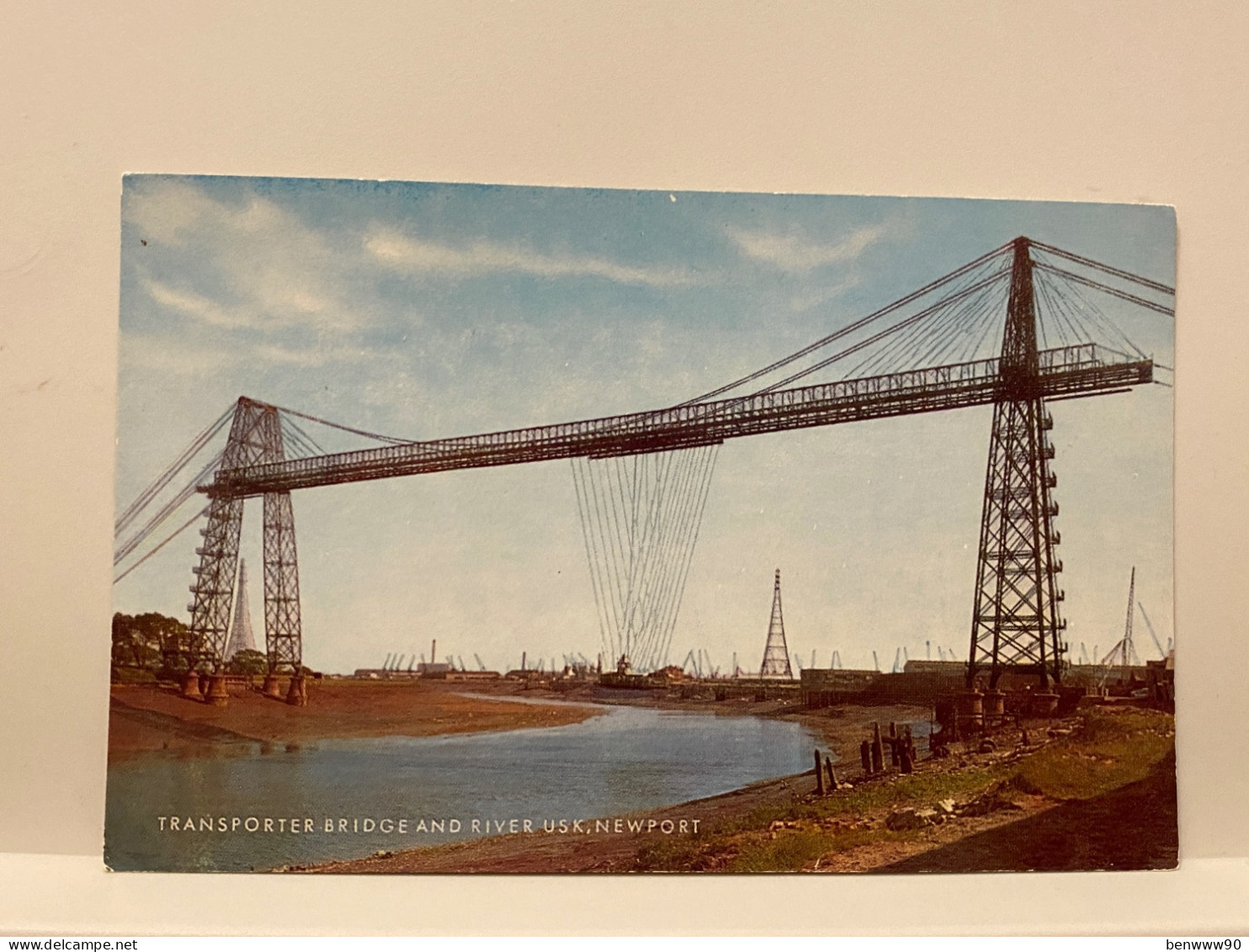 TRANSPORTER BRIDGE AND RIVER USK NEWPORT, Monmouthshire​​​​​​​ Wales Postcard, J Salmon - Monmouthshire