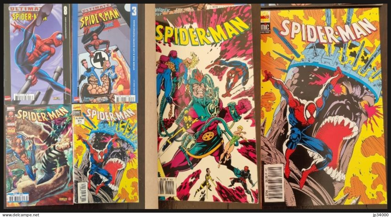 SPIDER-MAN Lot De 5 Bd Toutes Différentes (voir Description)Comics Marvel, Semic - Strange