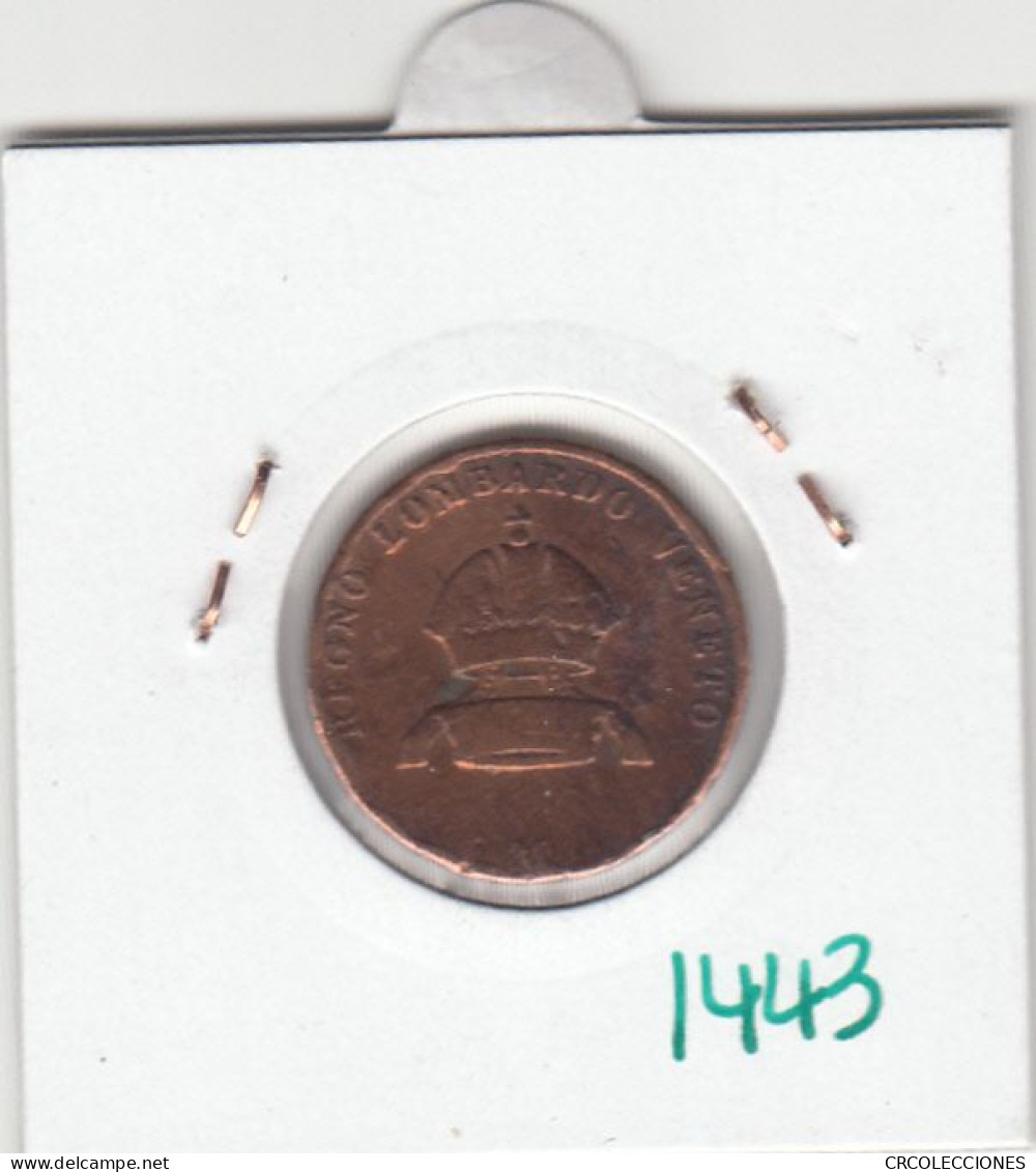 CR1443 MONEDA ITALIA 3 CENTIMOS 1849 LATON MBC - Altri & Non Classificati