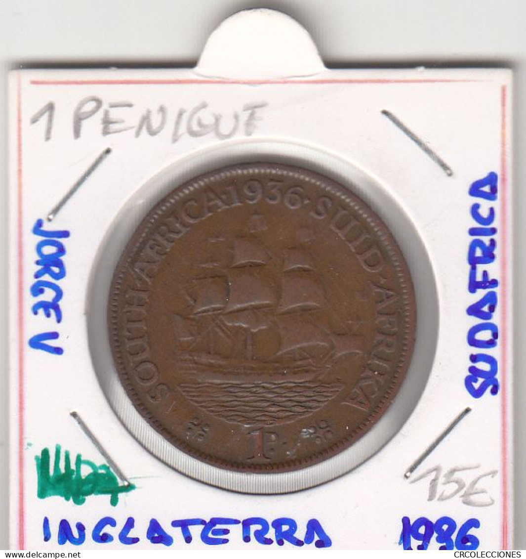 CR1467 MONEDA INGLATERRA 1 PENIQUE JORGE V 1936 MBC - Otros & Sin Clasificación