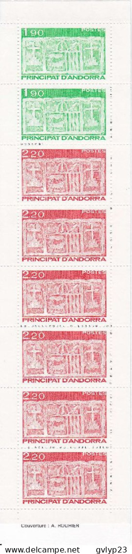 ECU PRIMITIF DES VALLéES BANDE VERTICALE DE 8 TIMBRES NEUF ** N° 1 YVERT ET TELLIER 1987 - Postzegelboekjes