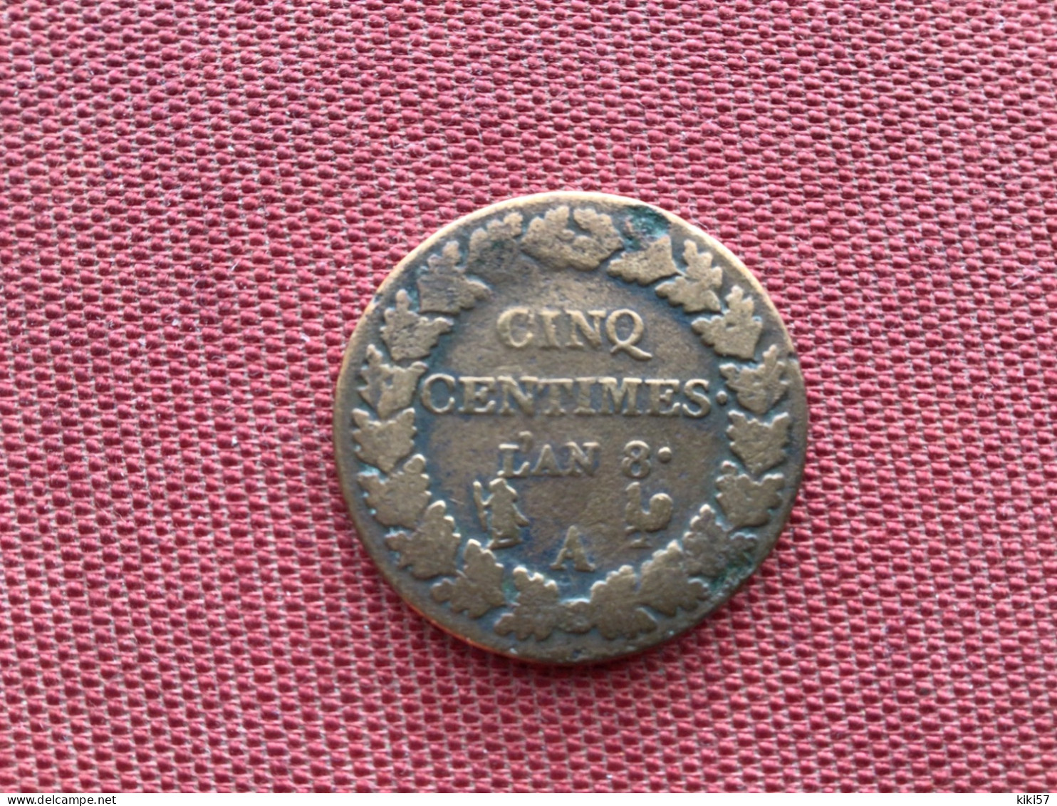 FRANCE Monnaie De Cinq Centimes AN 8 A - 1792-1975 Nationalkonvent