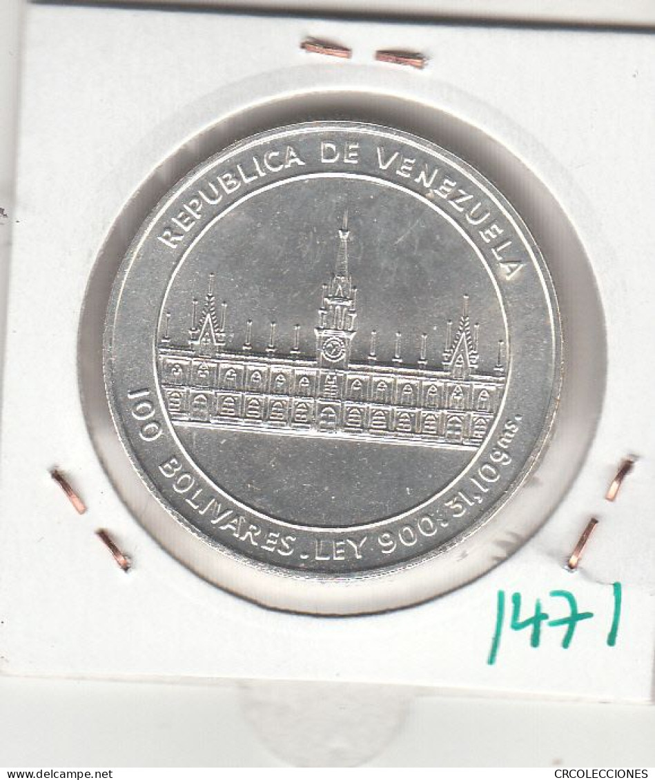 CR1471 MONEDA VENEZUELA 100 BOLIVARES 1786-1986 PLATA SIN CIRCULAR - Maroc