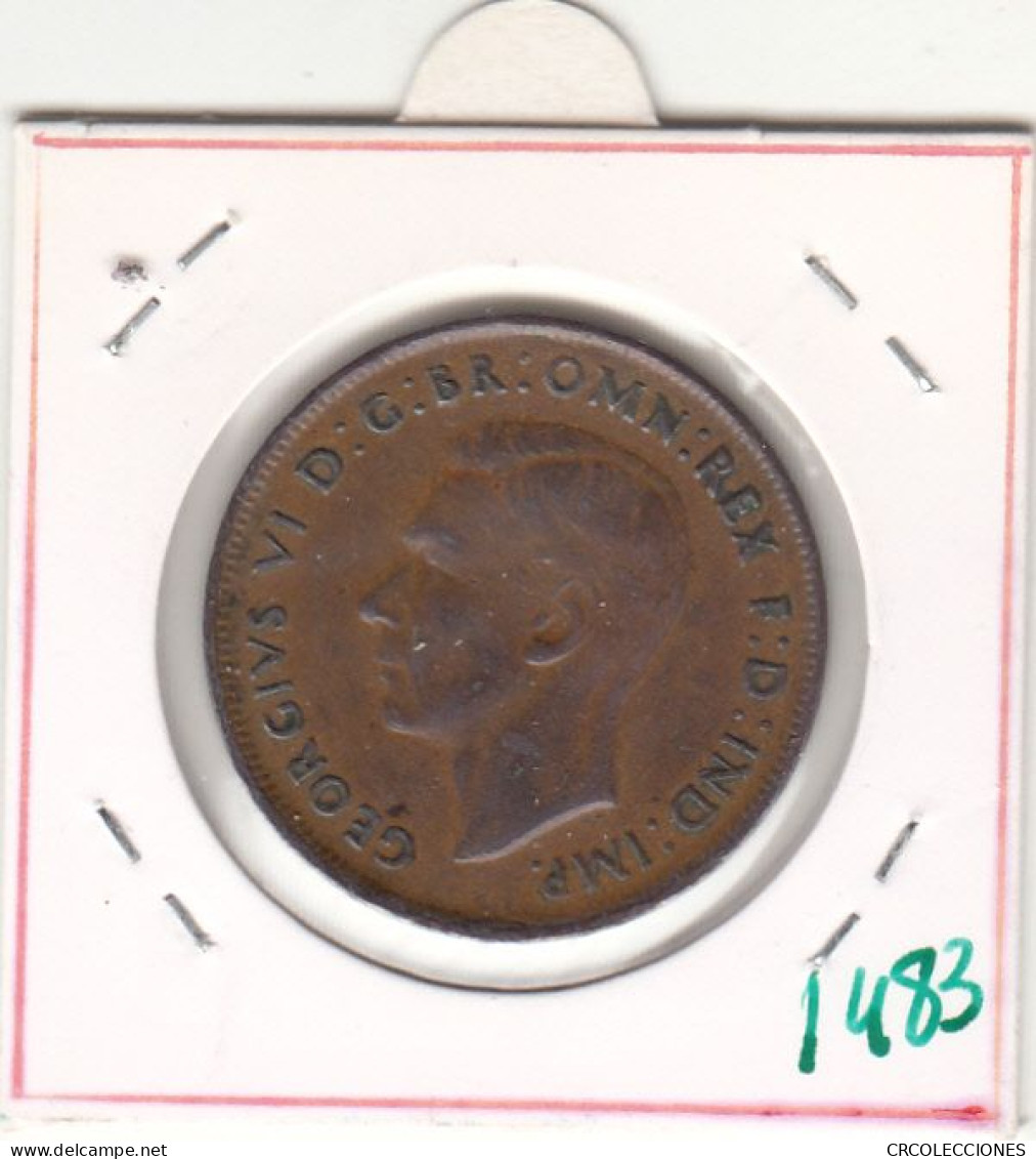 CR1483 MONEDA AUSTRALIA 1 PENIQUE 1943 MBC - Autres & Non Classés