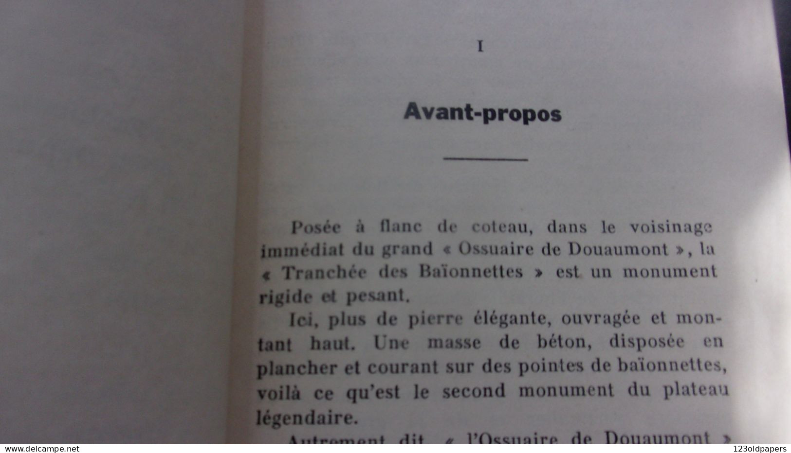 ️  ️  WWI La tranchée des Baïonnettes son histoire Lettre-préface de M. Le Chanoine Polimann 1939