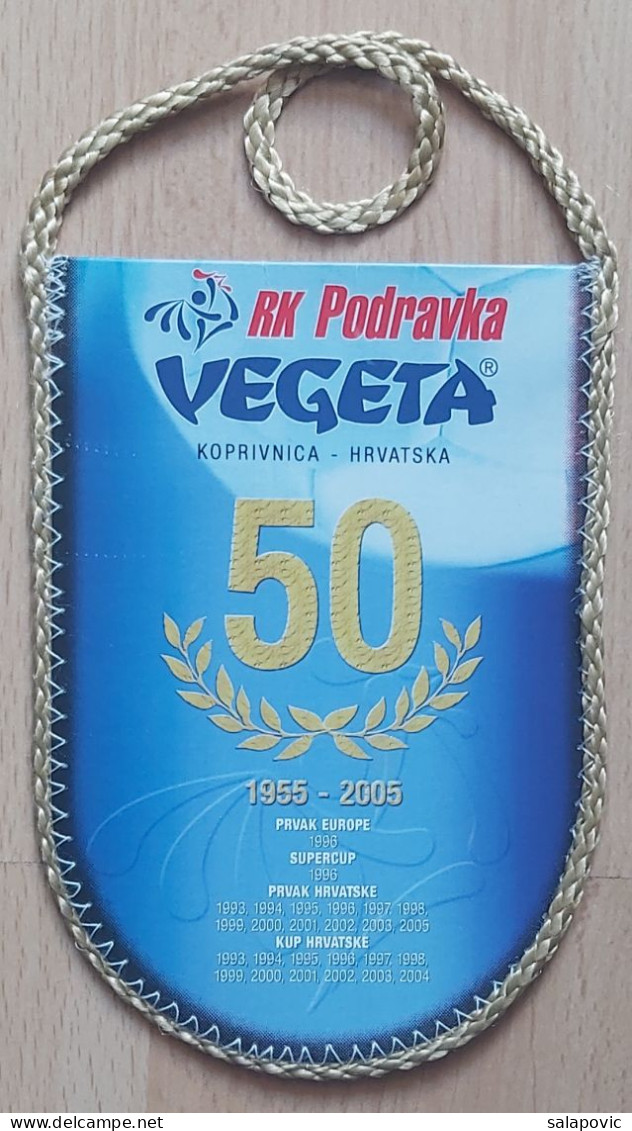 RK Podravka Vegeta Koprivnica Croatia Handball Club PENNANT, SPORTS FLAG ZS 2/22 - Handball