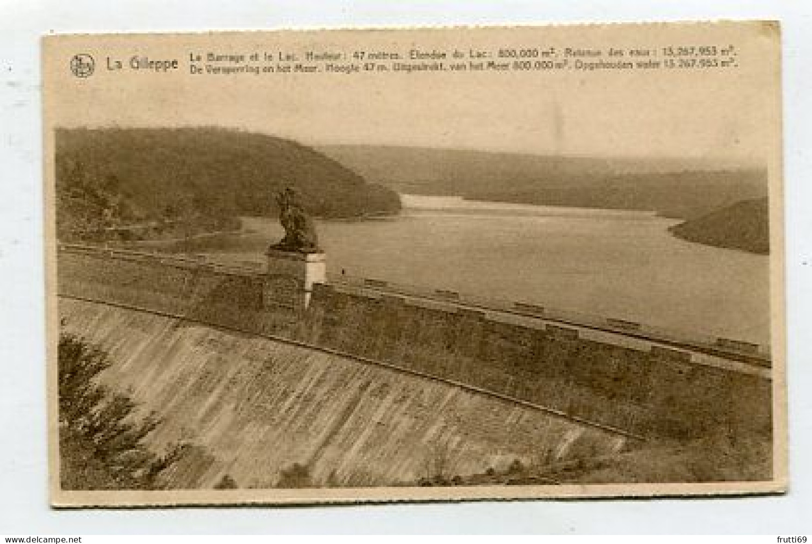 AK 125408 BELGIUM - Barrage De La Gileppe - Gileppe (Barrage)