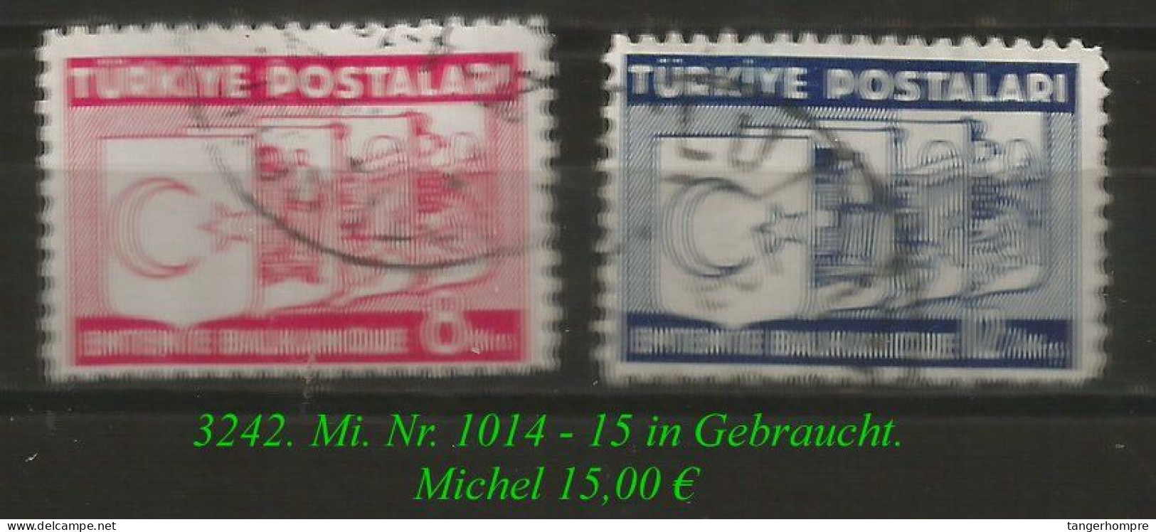 TURKEY ,EARLY OTTOMAN SPECIALIZED FOR SPECIALIST, SEE.... Mi. Nr. 1014 - 15 C In Gebraucht - Gebraucht