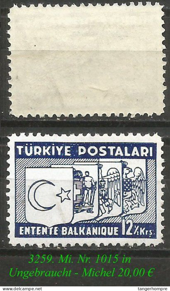 TURKEY ,EARLY OTTOMAN SPECIALIZED FOR SPECIALIST, SEE.... Mi. Nr. 1015  In Ungebraucht - Oblitérés