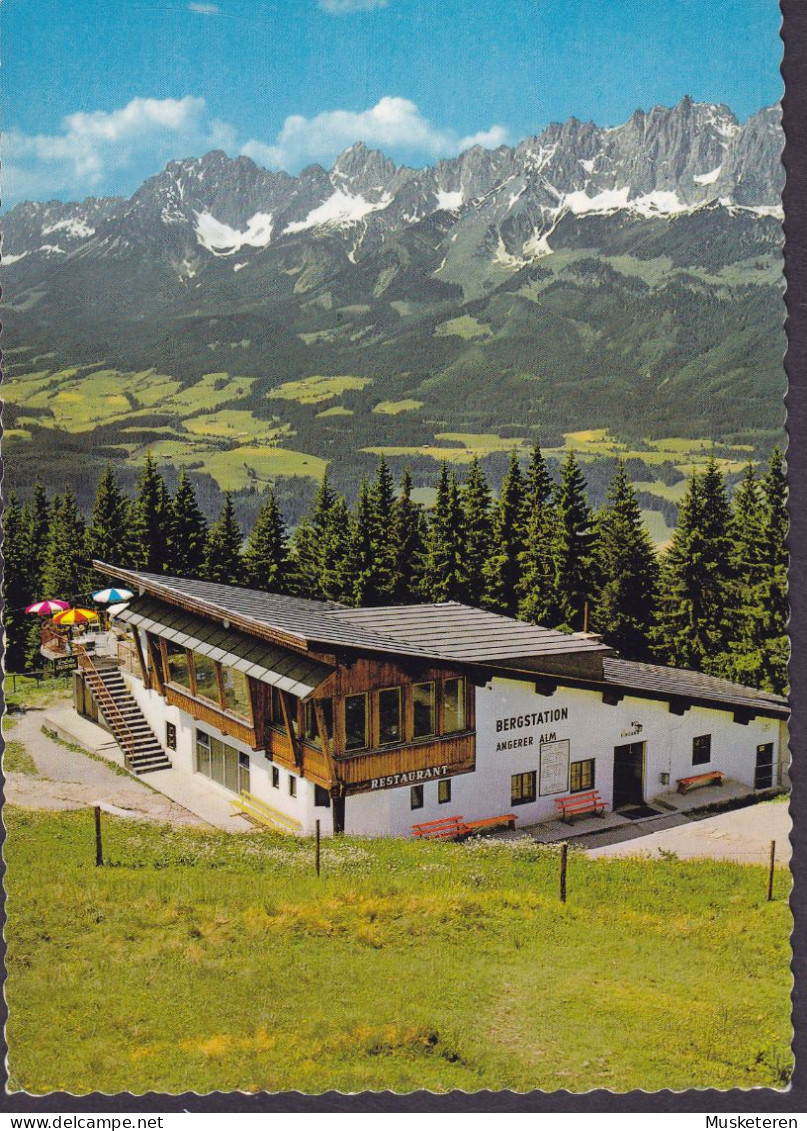 Austria PPC Bergstation Angerer Alm Mit Wilden Kaise St. Johann In Tirol ST. JOHANN 1969 HELSINGØR Denmark (2 Scans) - St. Johann In Tirol