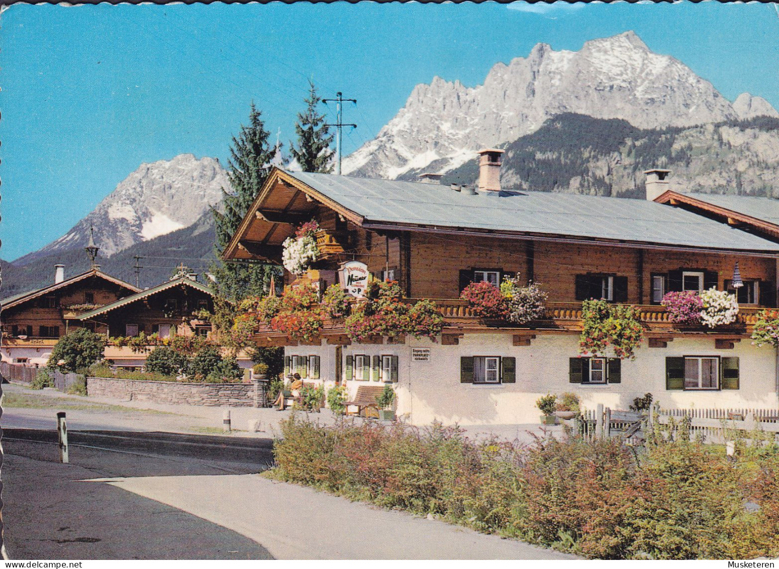 Austria PPC St. Johann In Tirol Mit Kaisergebirge ST. JOHANN 1966 HELSINGØR Denmark (2 Scans) - St. Johann In Tirol
