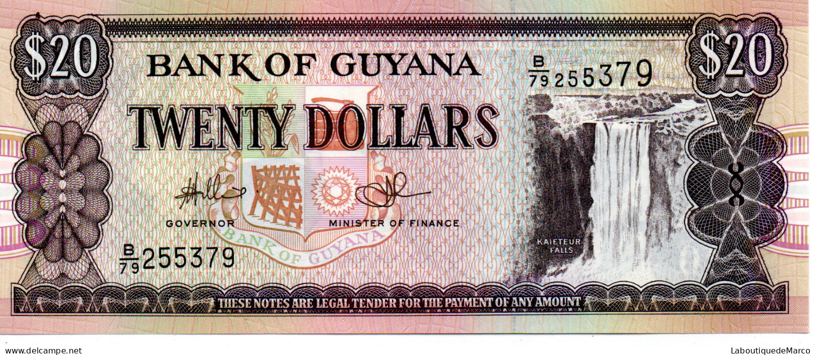 Guyana - Pk N° 30e(1) - 20 Dollars - Guyana