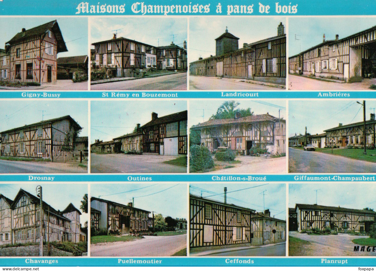 MAISONS CHAMPENOISES à Pans De Bois En 12 Vues - Champagne - Ardenne