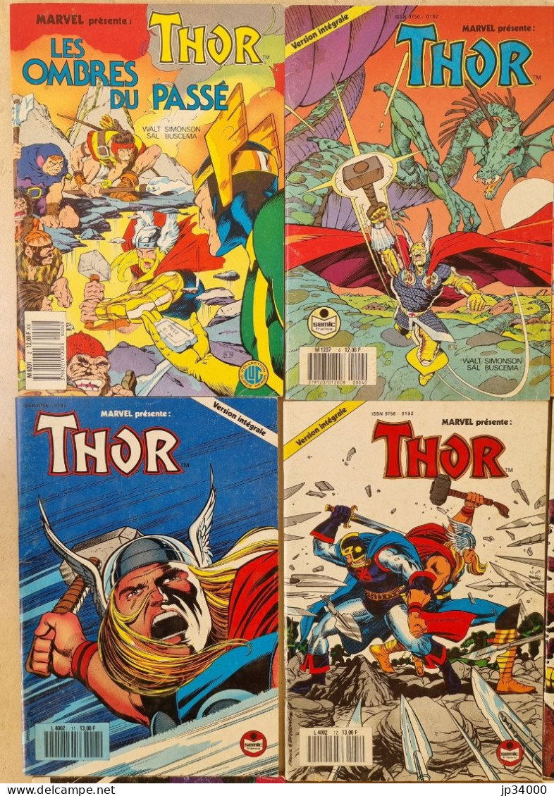 THOR Lot De 13 Comics Version Intégrale Tous Différents. Lug Et Semic - Thor