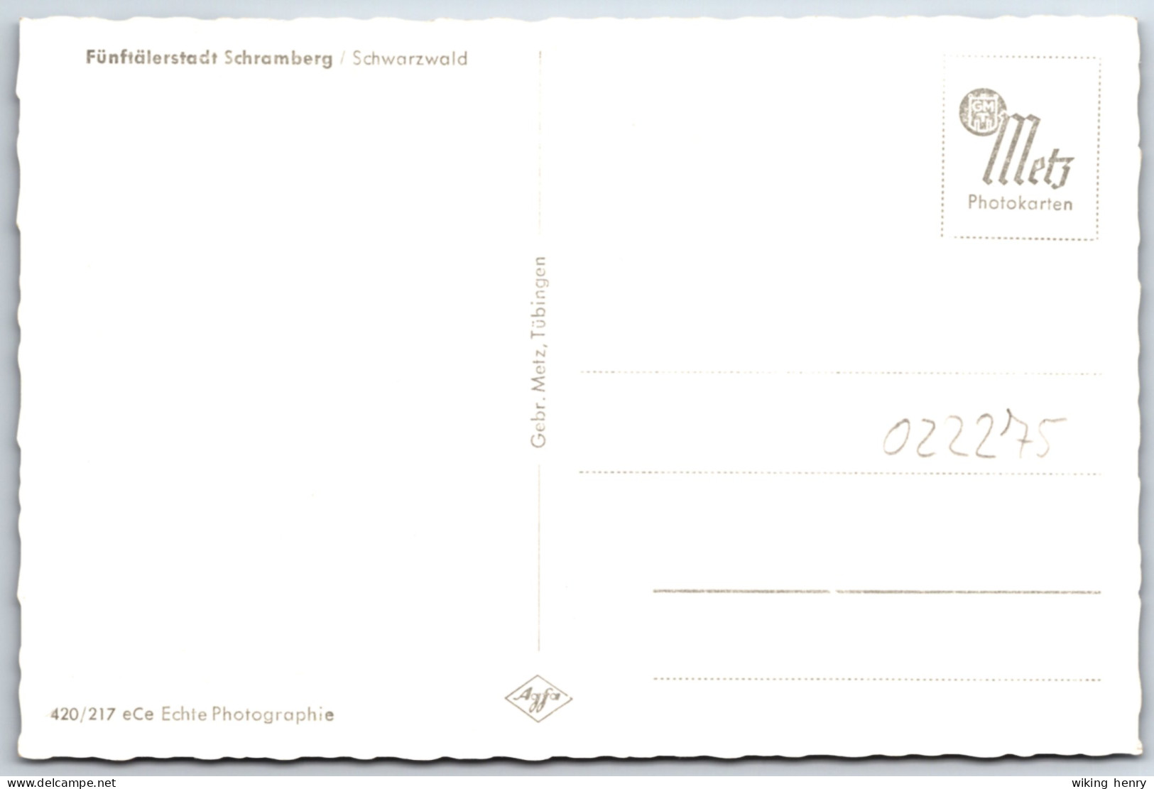 Schramberg - S/w Ortsansicht 2 - Schramberg