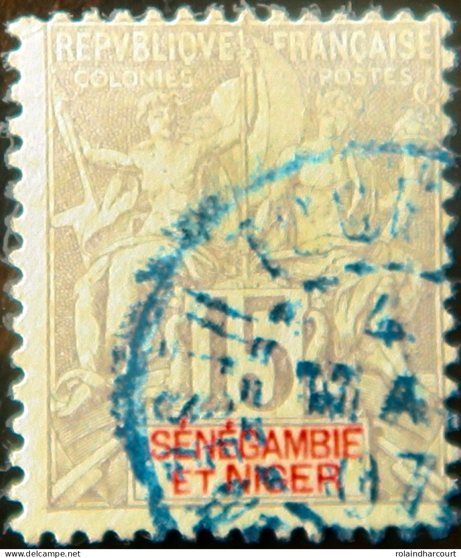 R2141/79 - 1903 - COLONIES FRANÇAISES - SENEGAMBIE Et NIGER - N°6 Avec CàD BLEU : TOUBA - Ht SENEGAL Et NIGER - Usados