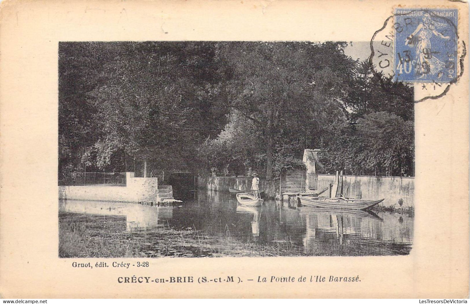 FRANCE - 77 - Crécy-en-Brie - La Pointe De L'Ile Barassé - Carte Postale Ancienne - Other & Unclassified