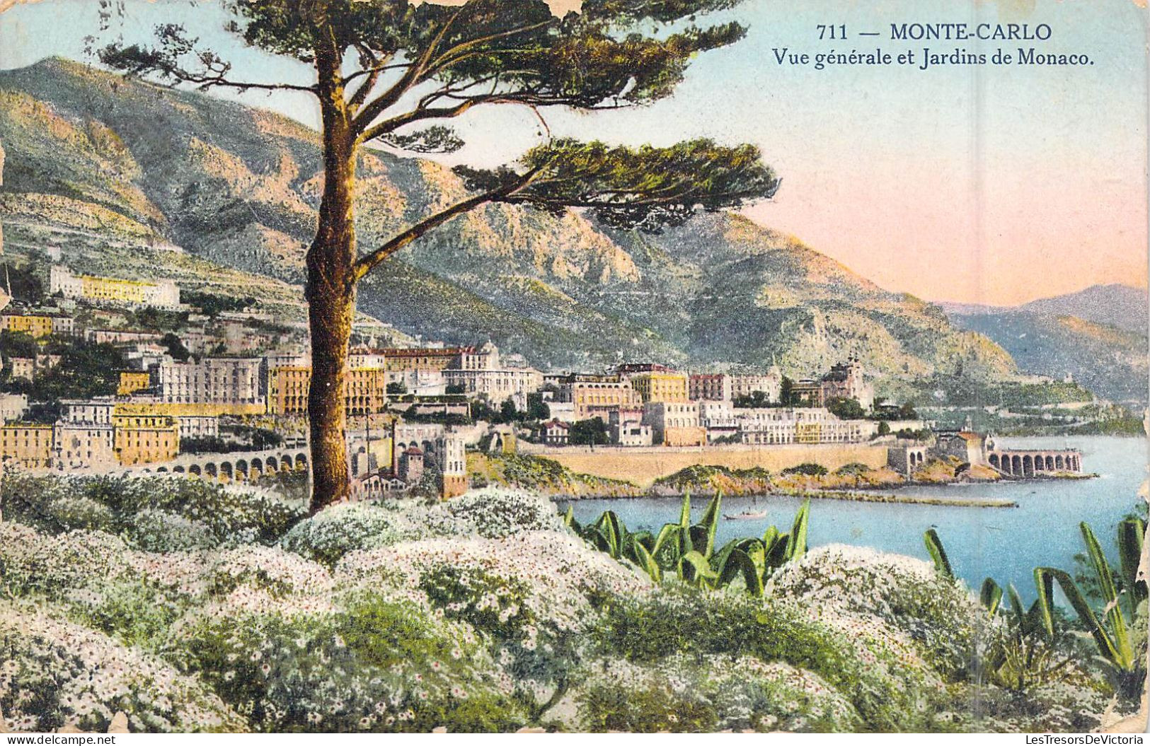 MONACO - Monte Carlo - Vue Générale Et Jardins De Monaco - Carte Postale Ancienne - Monte-Carlo