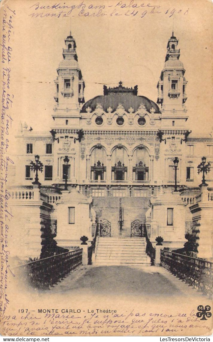 MONACO - Monte-Carlo - Le Théâtre - Carte Postale Ancienne - Monte-Carlo