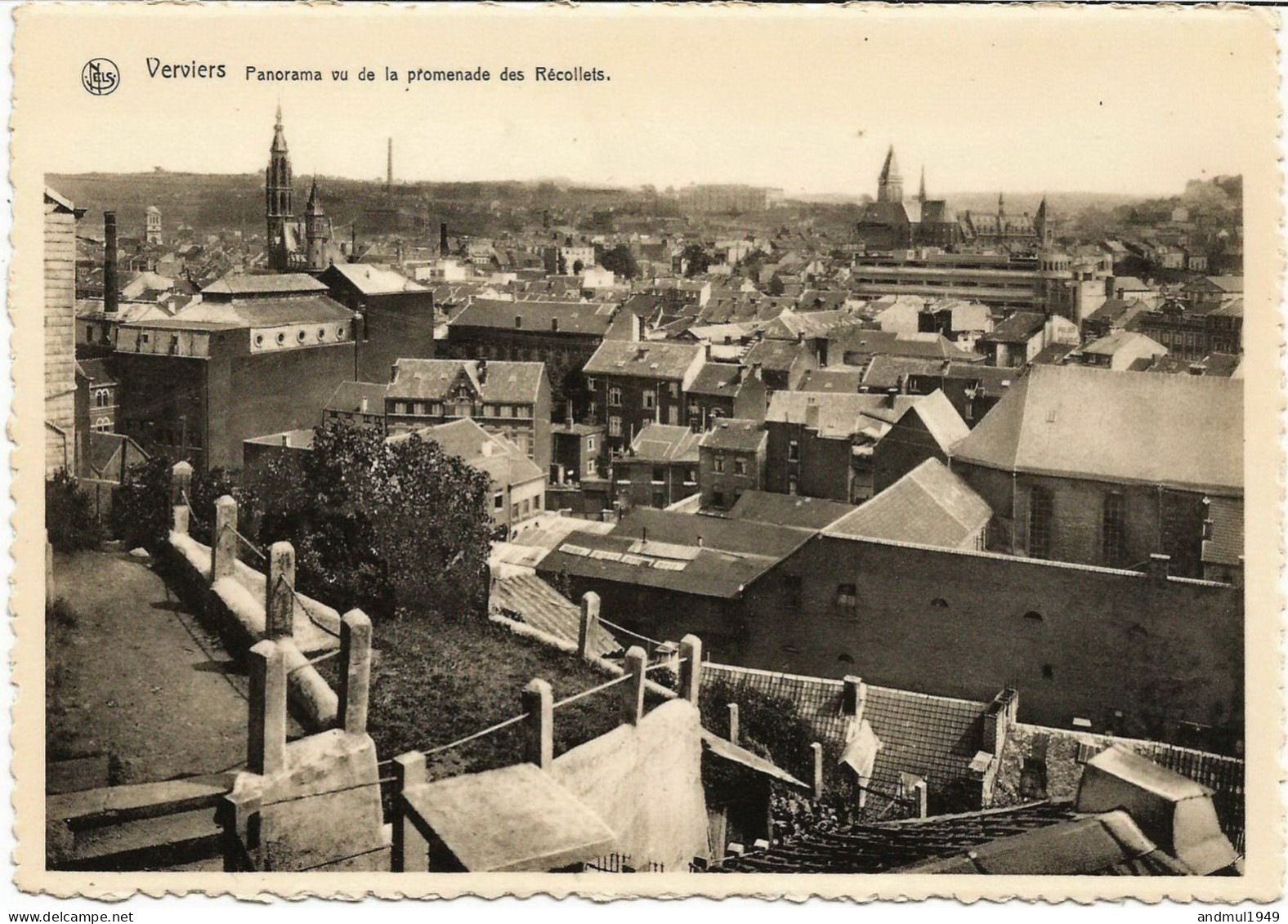 VERVIERS - Panorama Vu De La Promenade Des Récollets - N'a Pas Circulé - Edit. : L. Franssen, Welkenraedt - Verviers