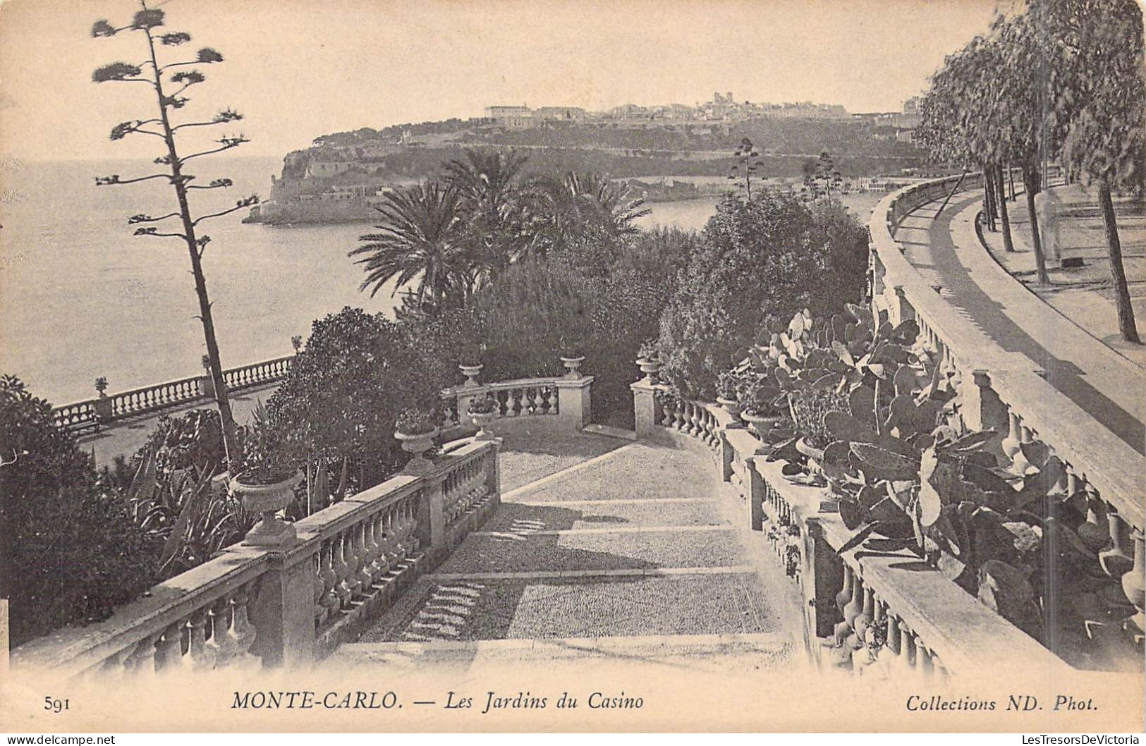 MONACO - Monte-Carlo - Les Jardins Du Casino - Carte Postale Ancienne - Monte-Carlo