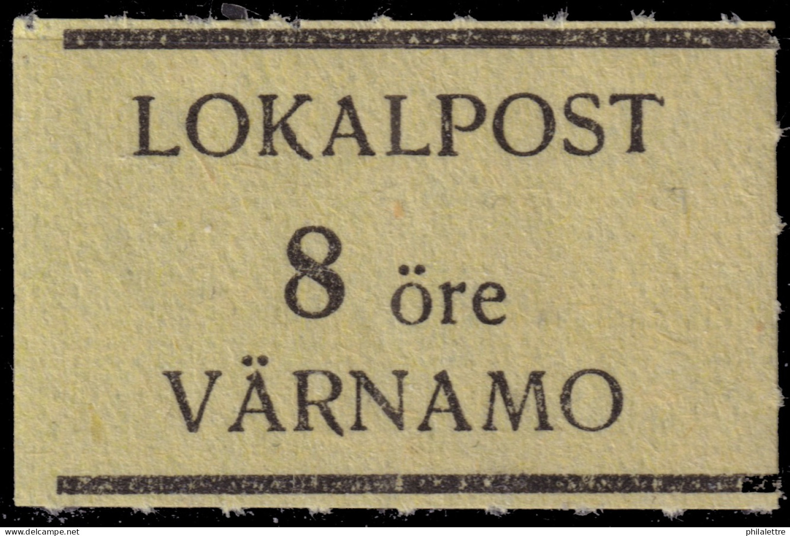 SUÈDE / SWEDEN - Local Post VÄRNAMO 8öre Yellow - Mint* - Ortsausgaben