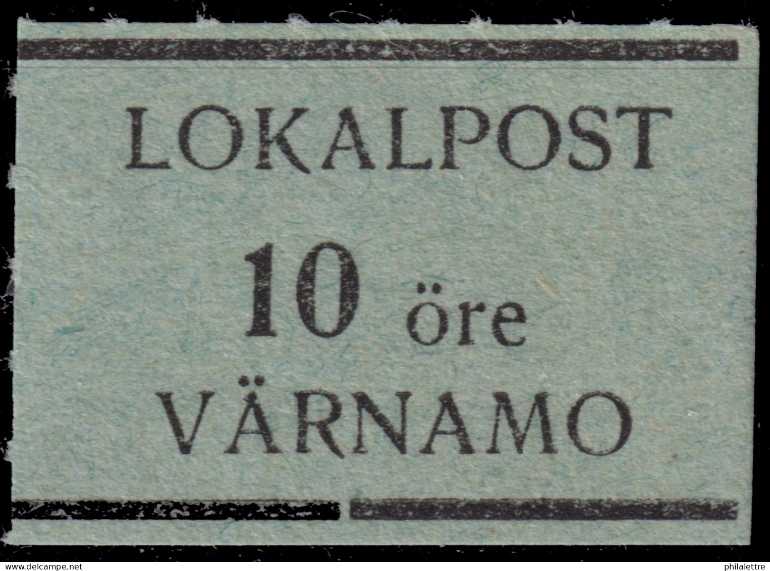 SUÈDE / SWEDEN - Local Post VÄRNAMO 10öre Green - Mint* - Local Post Stamps