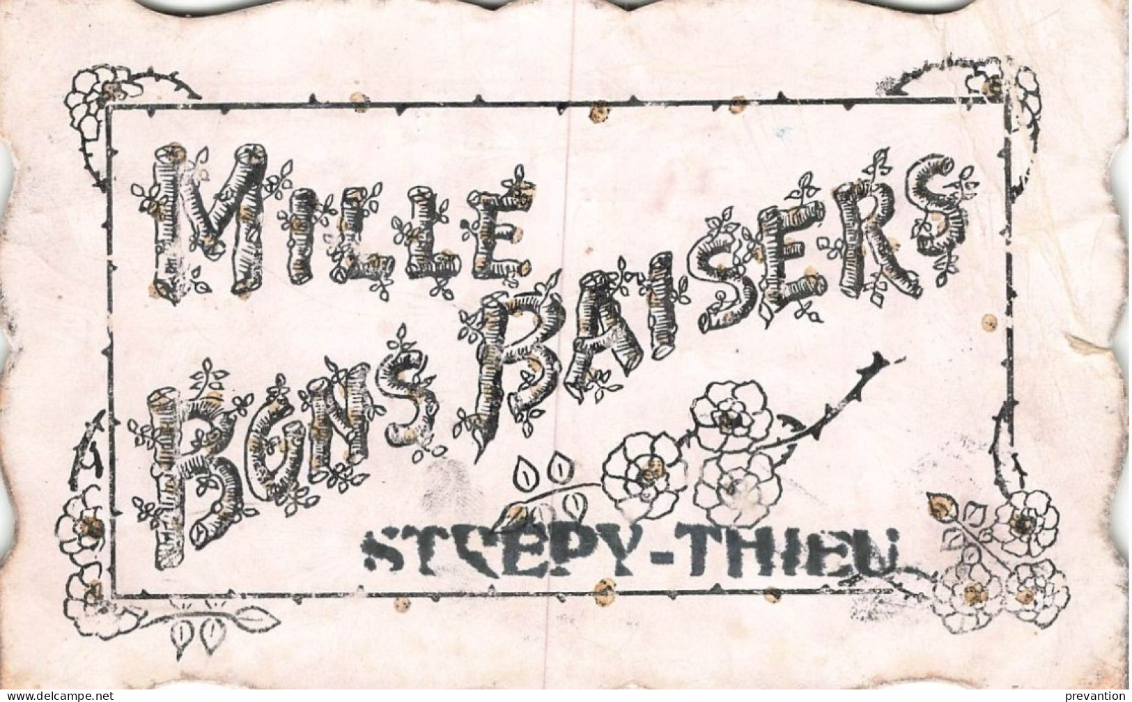 Mille Bons Baisers De STREPY-THIEU - Carte Circulé En 1908 Vers Gastuche - La Louvière