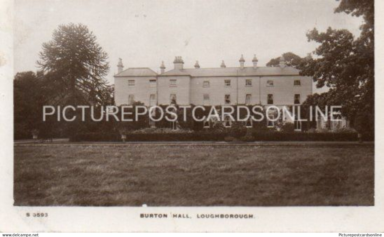 LOUGHBOROUGH BURTON HALL OLD R/P POSTCARD LEICESTERSHIRE - Otros & Sin Clasificación