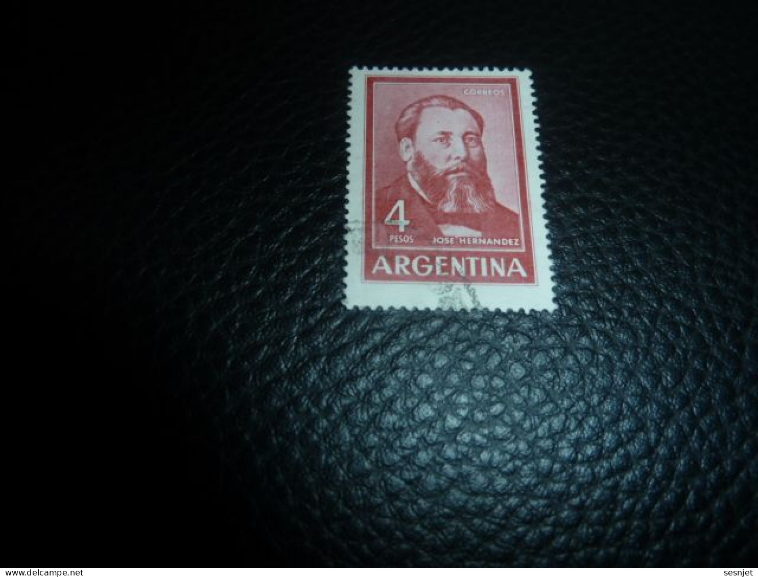 Republica Argentina - José Hernandez - 4 Pesos - Yt 693 A - Rouge - Oblitéré - Année 1964 - - Used Stamps