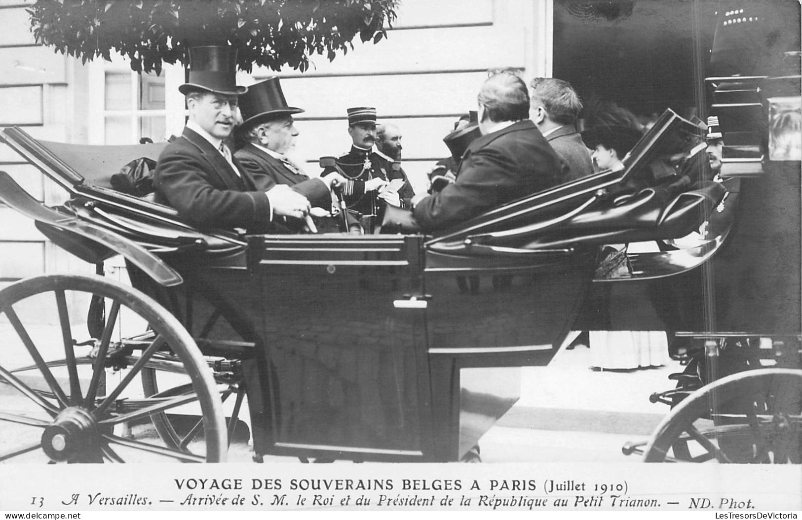 FAMILLES ROYALES - Voyage Des Souverains Belges A Paris - Arrivée De S.M Le Roi Et Du Président - Carte Postale Ancienne - Royal Families