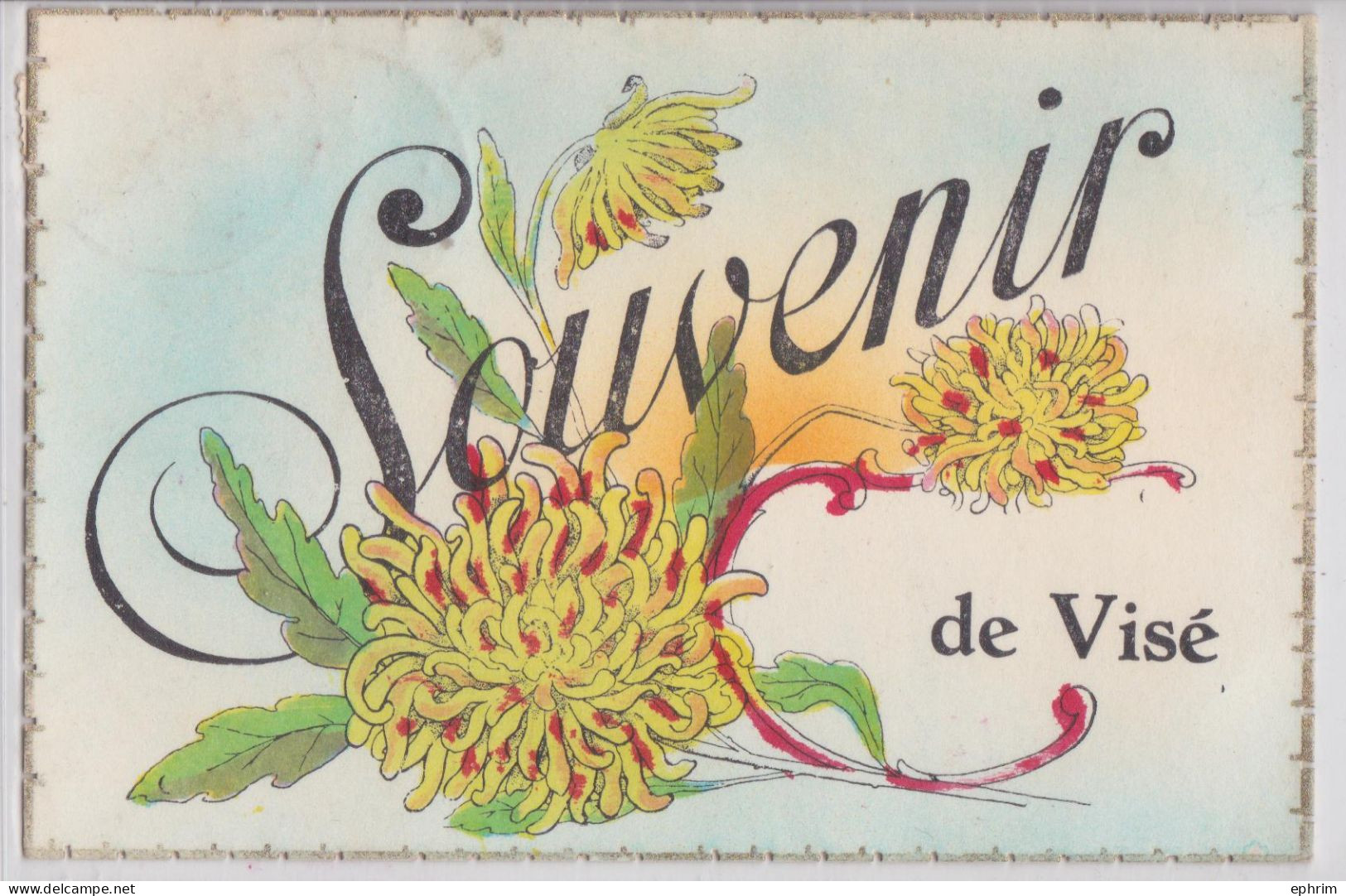 Souvenir De Visé Belgique Liège Cachet Postal Dalhem - Dalhem