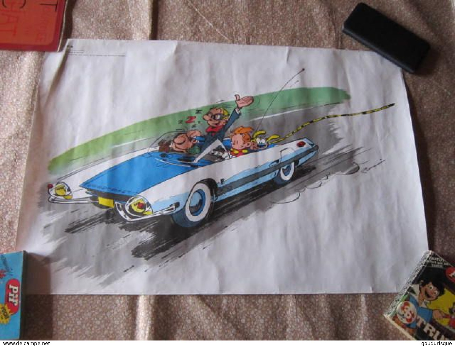 POSTER SPIROU ET LA TURBO TRACTION N°34 - Spirou Et Fantasio