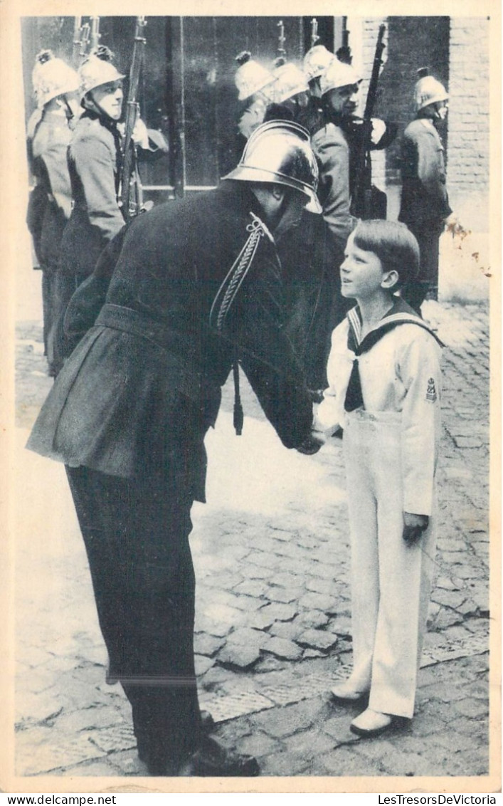 FAMILLES ROYALES - Visite Du Prince Baudouin à Mons - Carte Postale Ancienne - Royal Families