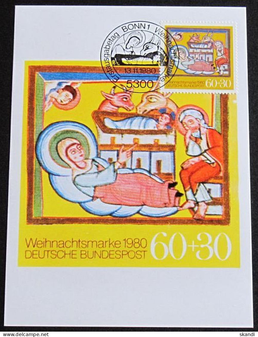 DEUTSCHLAND 1980 Mi-Nr. 1066 Maximumkarte MK/MC - 1961-1980